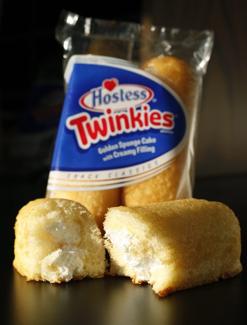 FILE – A Jan. 20, 2012, file photo shows Hostess Twinkies in a studio photograph made in New York.
