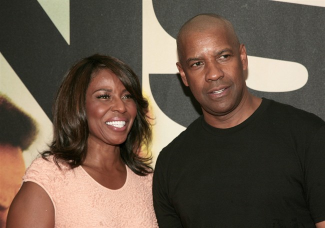 Denzel Washington and his wife Pauletta Washington, pictured in New York on July 29, 2013.