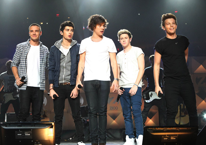One Direction, pictured in December 2012.