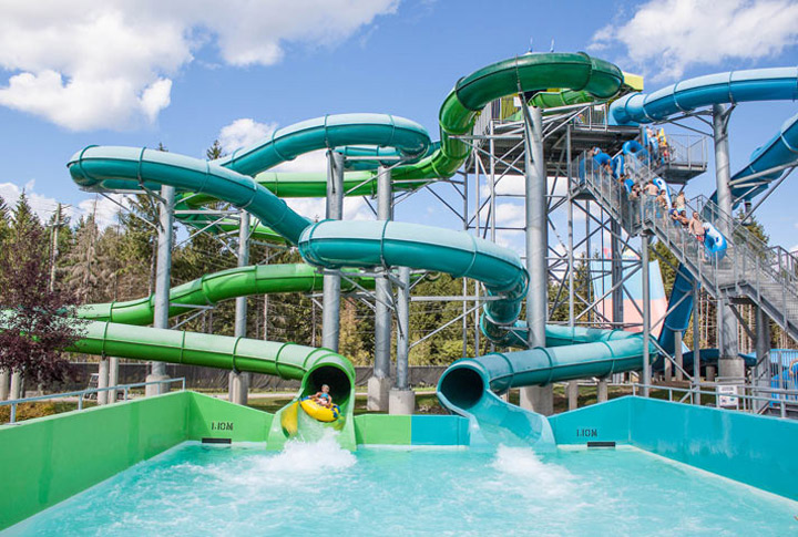 A handout photo from Calypso waterpark in Ottawa shows the park’s Black Hole waterslide.