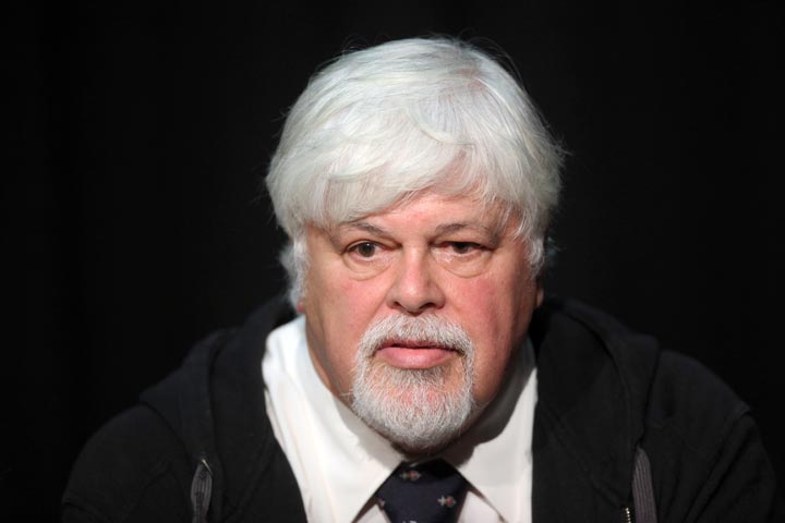 Canadian animal rights activist Sea Shepherd Conservation Society founder Paul Watson gives a press conference in Frankfurt am Main, western Germany on June 13, 2012. 