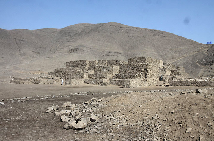 Real estate developers using heavy machinery tore down a 20-foot (6-meter) tall pyramid at the oldest archaeological site near Peru's country's capital, cultural officials said on Wednesday July 3, 2013.