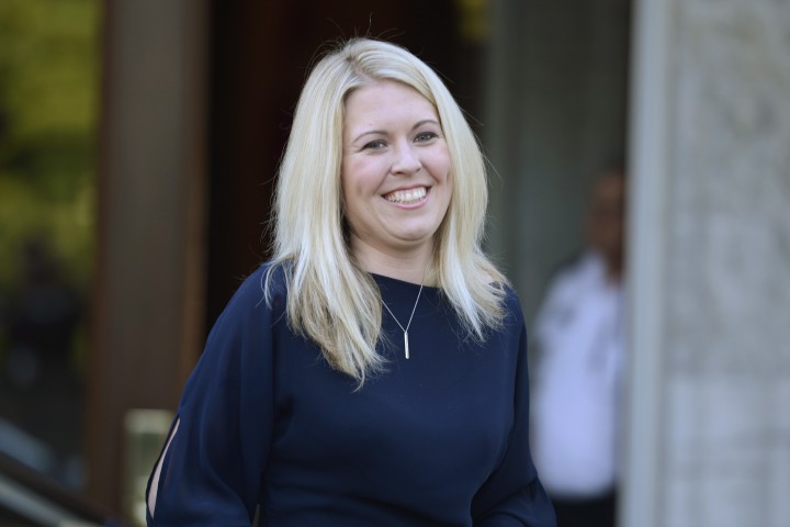Conservative MP Michelle Rempel arrives on Parliament Hill in Ottawa, Monday July 15, 2013 . THE CANADIAN PRESS/Adrian Wyld.