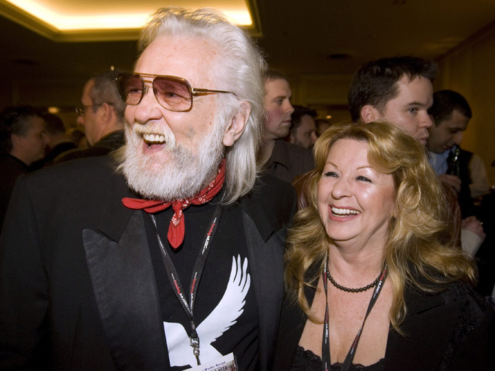 Ronnie Hawkins and his wife Wanda, pictured in 2007.