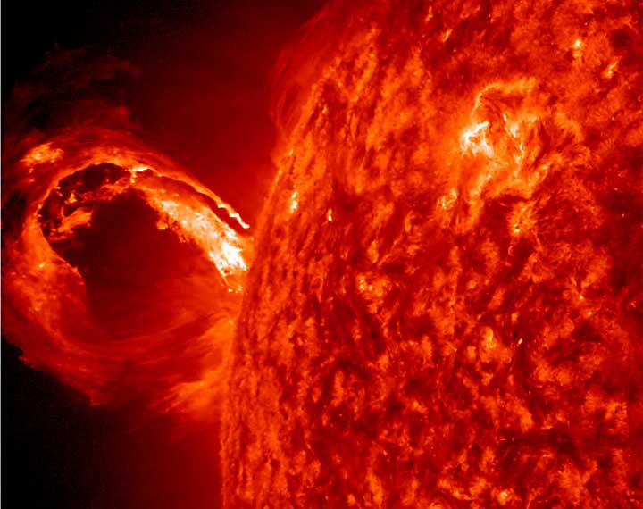 On July 16, the sun unleashed a coronal mass ejection that is heading toward Earth.