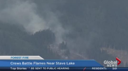 Fire near Stave Lake boat launch.