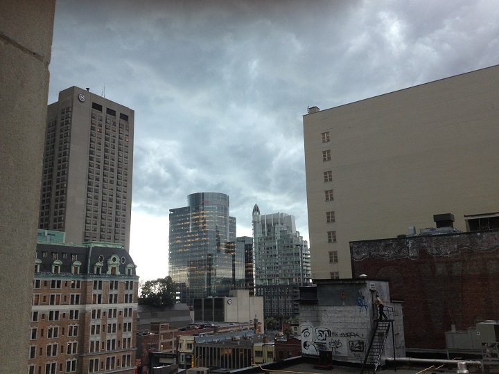 The violent storms swept through Ontario and southwest Quebec.