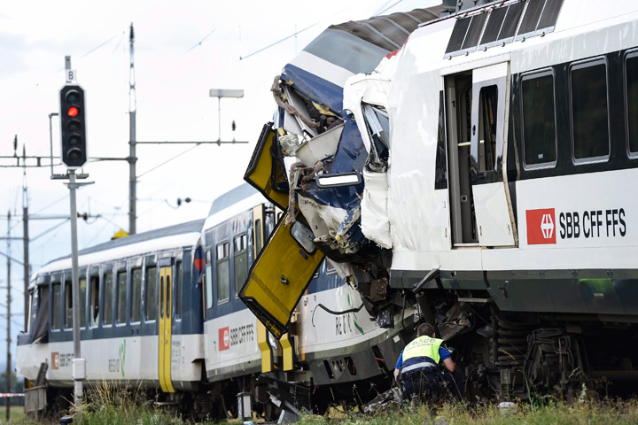 Swiss train crash