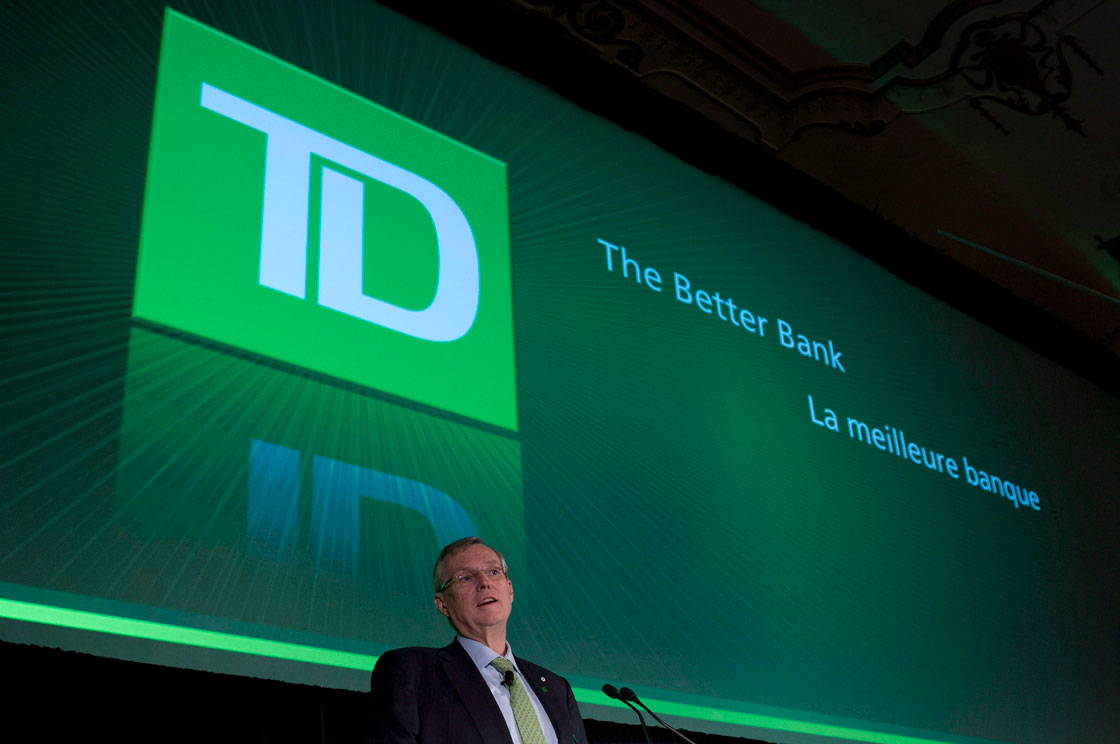 TD Bank said Tuesday pay outs to flood victims in Alberta and Toronto this summer will result in a steep loss at the bank's insurance unit.