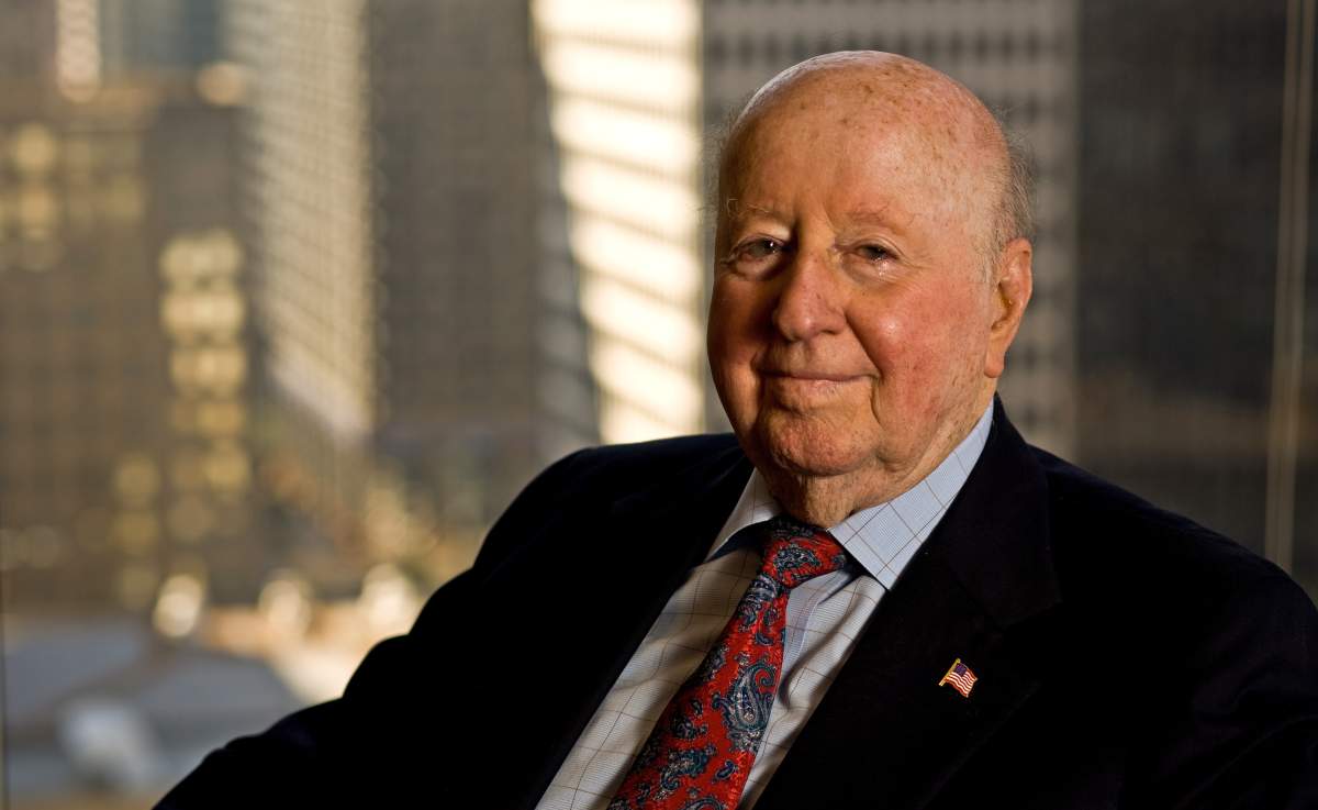 George Mitchell, Chairman and CEO of The Mitchell Family Corporation, is seen in a Nov. 11, 2009 photo, in his downtown Houston office. Mitchell, Texas oil man, real estate developer, and one of Houston's wealthiest businessmen, died Friday, July 26, 2013 at his home in Galveston, a spokeswoman said. He was 94. 