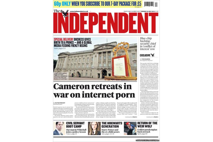 Gallery: British newspaper front pages morning after a prince is born - image