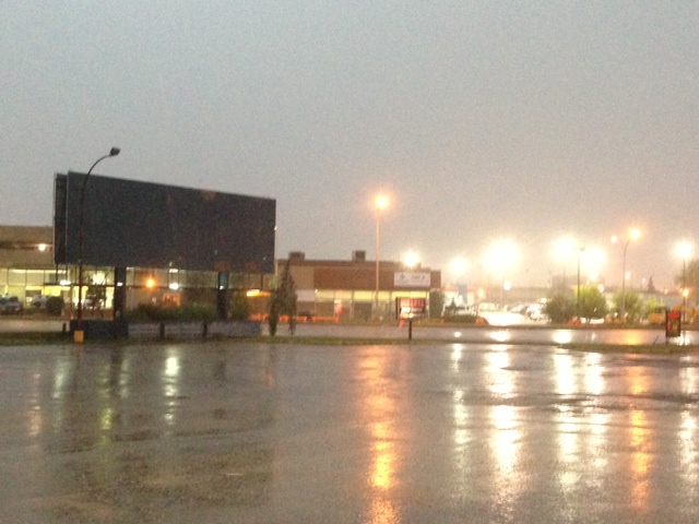 A thunderstorm rolls through Edmonton in mid-July 2013.