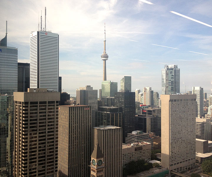 Toronto skyline from downtown