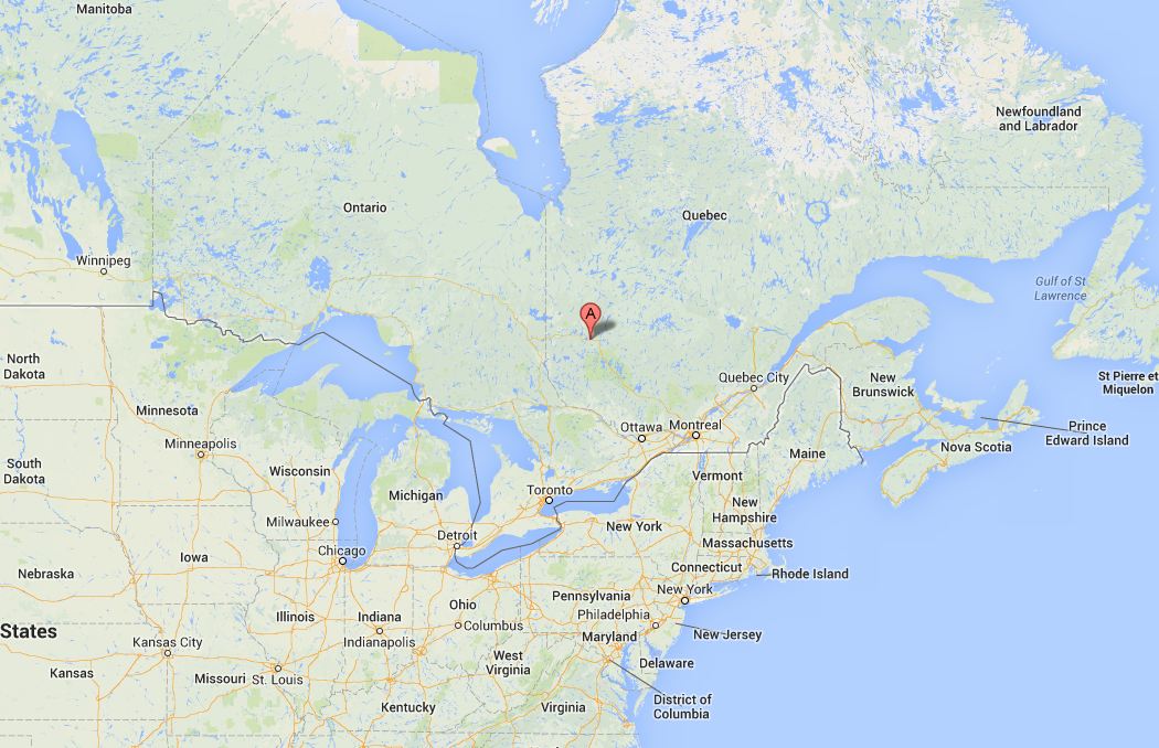 A small plane crashed near Val d'Or in Quebec on Monday, July 29, 2013.