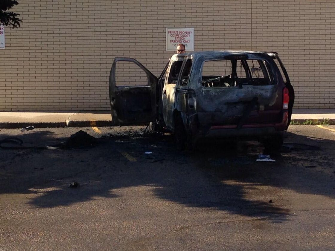 Man taken into police custody after vehicle fire in south Edmonton ...