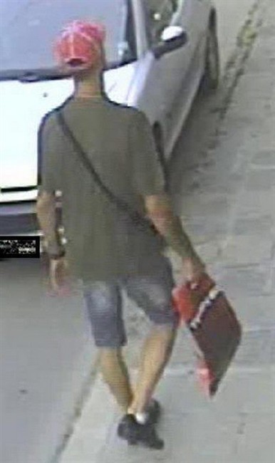 This image made from security video provided by the Bulgarian Interior Ministry on Thursday, July 25, 2013 shows Australian citizen Meliad Farah, also known as, Hussein Hussein, who is suspected of having link with a bomb attack on the July 18, 2012 at Burgas airport in Bulgaria, that killed five Israeli tourists and a Bulgarian bus driver last year. 