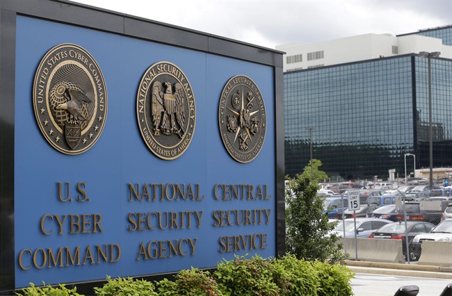 This June 6, 2013 file photo shows the sign outside the National Security Administration (NSA) campus in Fort Meade, Md.