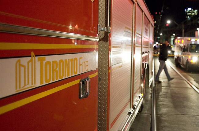 A Toronto fire tuck is shown April 21, 2011.