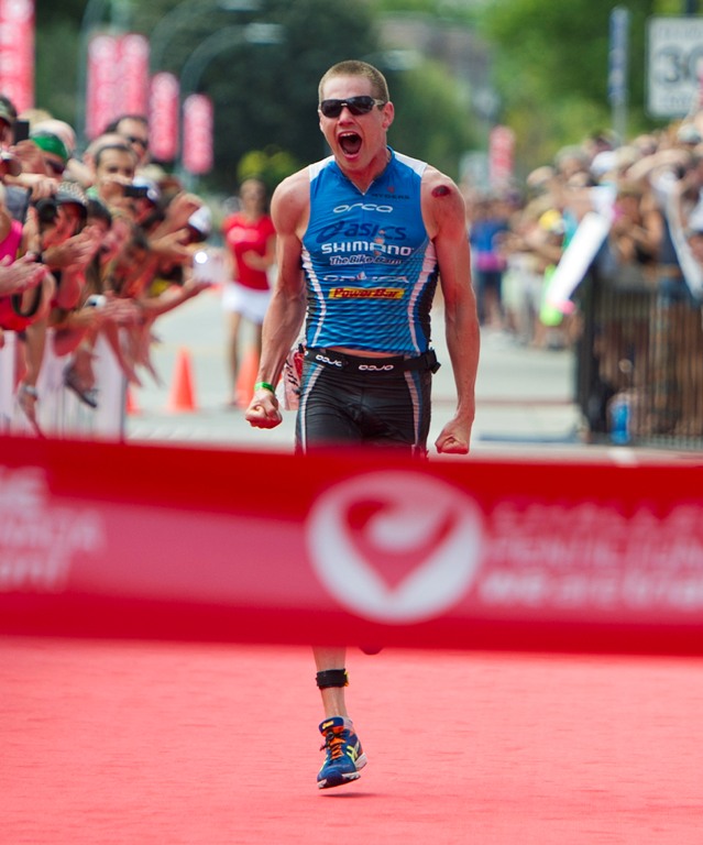 Jeff Symonds wins Challenge Penticton with a time of 8:29:57.