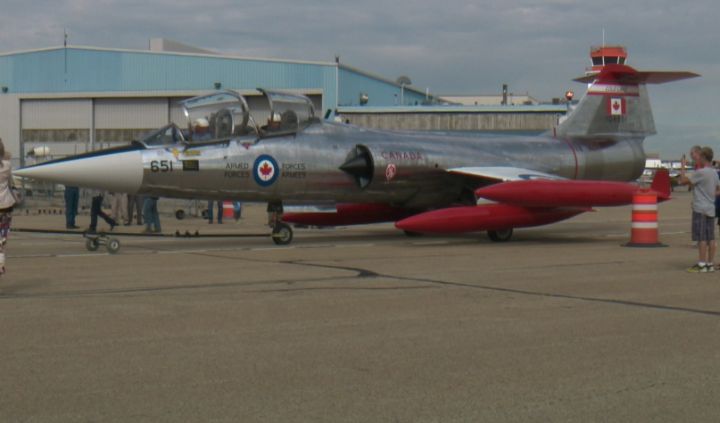 The F-104 Starfighter was unveiled at the Alberta Aviation Museum on Saturday, August 17, 2013. 