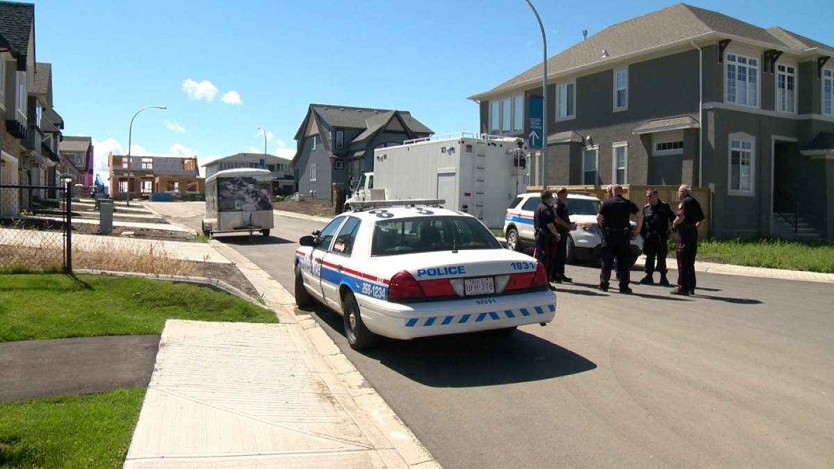 Early Saturday evening, police say the explosive was removed from the area and detonated at a safe location.