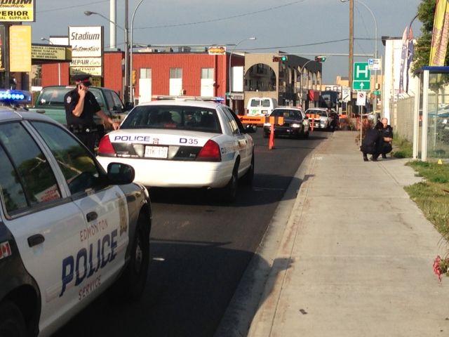 Police are investigating after a severely injured man was found near an Edmonton bus shelter.