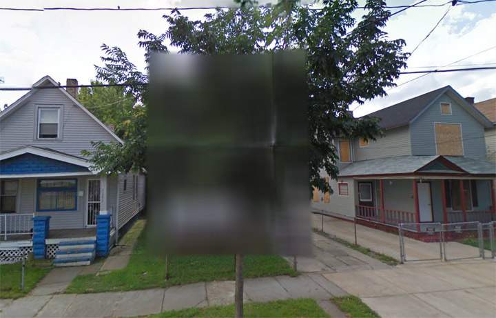 In this image above, Castro’s home is seen blurred out on Google’s Street View. (Photo credit: Google Street View/Screengrab)