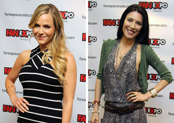 Julie Benz and Jaime Murray at Fan Expo Canada in Toronto on Aug. 24, 2013.