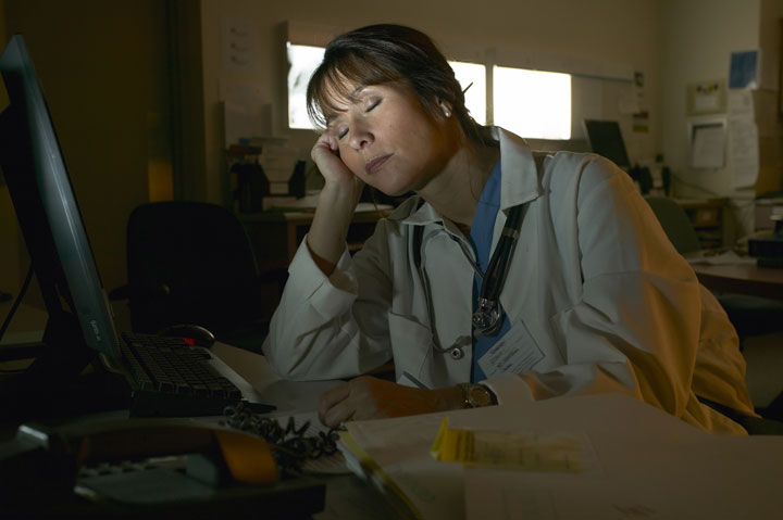 People who work night shifts, like doctors and nurses, may benefit from red light rather than white or blue light.