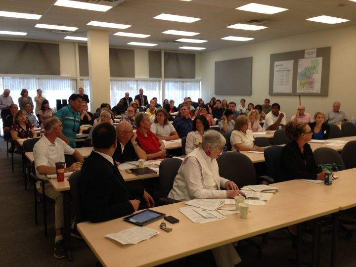 Candidates and their volunteers gathered at the Elections & Census Office in west Edmonton Wednesday, August, 14, 2013, to learn the dos and don'ts of running for office.