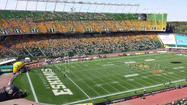 Fans pack Commonwealth Stadium Saturday, August 24, 2013.