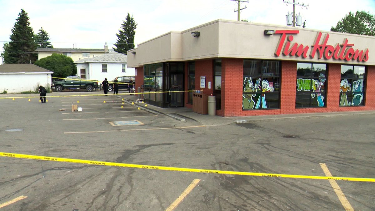 Calgary police investigate after a man with stab wounds collapsed in a Forest Lawn Tim Hortons on August 3rd, 2013.