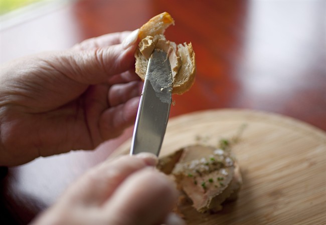 A federal appeals court has upheld California's ban on selling foie gras. The 9th U.S. Circuit Court of Appeals on Friday said the ban will stay in place while a lawsuit seeking to repeal it is pending in a Los Angeles trial court. The 9th Circuit upheld a lower court's ruling. (AP Photo/Eric Risberg, file).