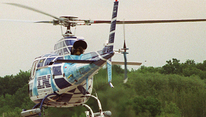 File photo of an AS-350 B3 helicopter, called 'L'Esprit d'Intertechnique 1997. A man hit by an AS-350 helicopter blade in northern Saskatchewan Tuesday morning is recovering in an Edmonton hospital.