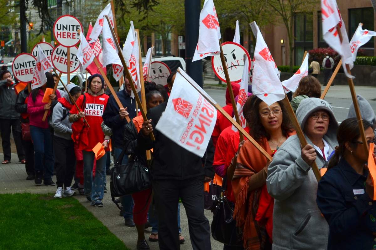 Rally at Holiday Inn &amp; Suites Vancouver Downtown May 2, 2013.
