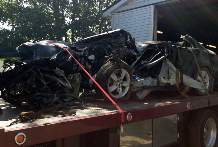 The RCMP in Nova Scotia say one person died in a
three-vehicle crash on Highway 14.