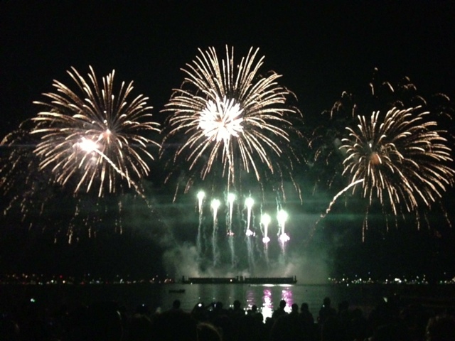 Canada at the Celebration of Light fireworks competition on July 31, 2013.