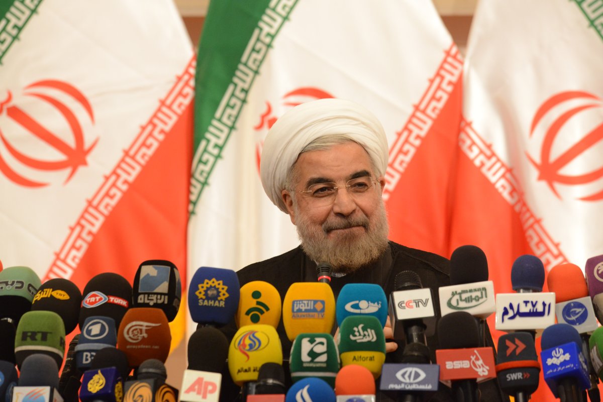 TEHRAN, IRAN - JUNE 17: Iran's president elect Hassan Rouhani speaks during his first press conference after being elected on June 17, 2013 in Tehran, Iran. Rouhani expressed hope that Iran can reach a new agreement with major powers over its disputed nuclear program, saying a deal should be reached through more transparency and mutual trust. 