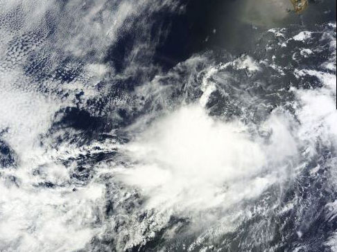 Tropical Storm Ivo off the coast of Baja California.