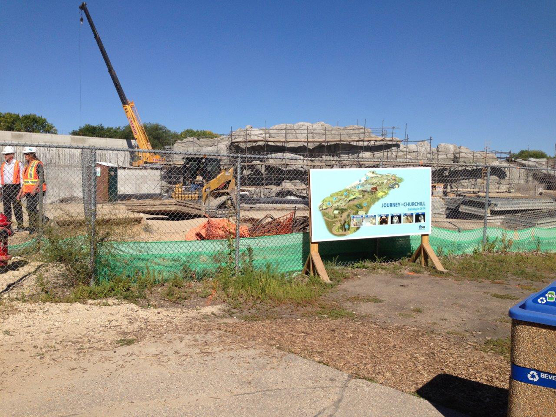 The Journey to Churchill exhibit under construction at the Assiniboine Park Zoo is slated to open in 2014.