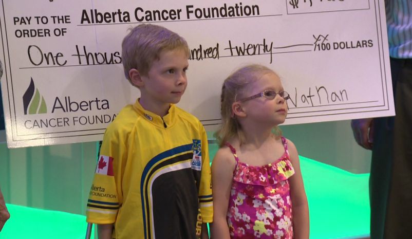 Nathan Marsh and his little sister.