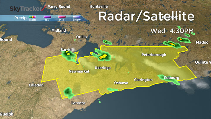 Severe thunderstorm watch issued for parts of GTA - Toronto | Globalnews.ca