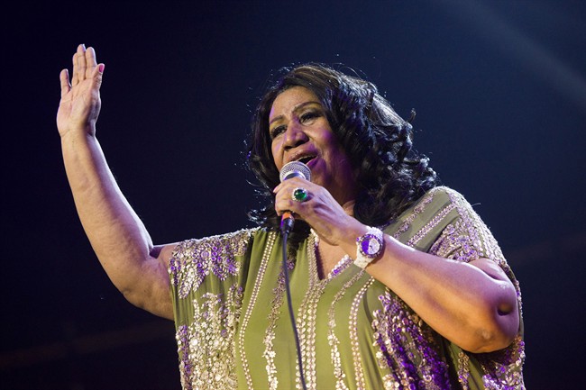 FILE - In this May 11, 2013 file photo, Aretha Franklin performs during McDonald's Gospelfest 2013 at the Prudential Center in Newark, N.J.