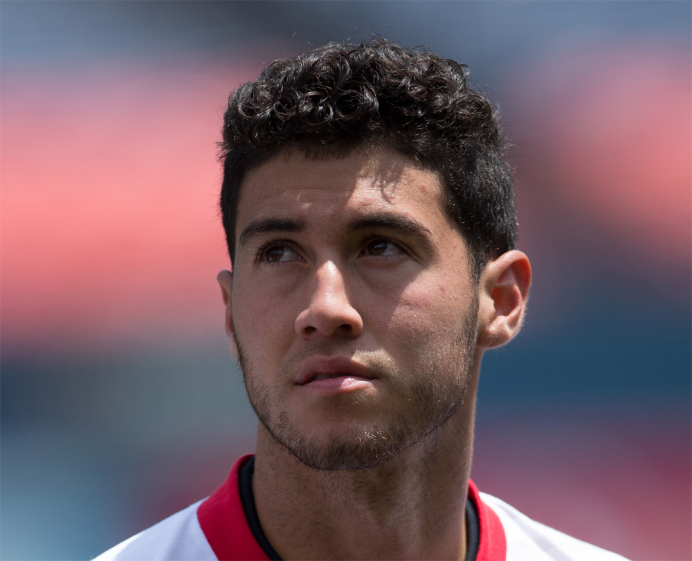  Jonathan Osorio #21 of Canada before taking on Panama in a CONCACAF Gold Cup match at Sports Authority Field at Mile High on July 14, 2013 in Denver, Colorado.