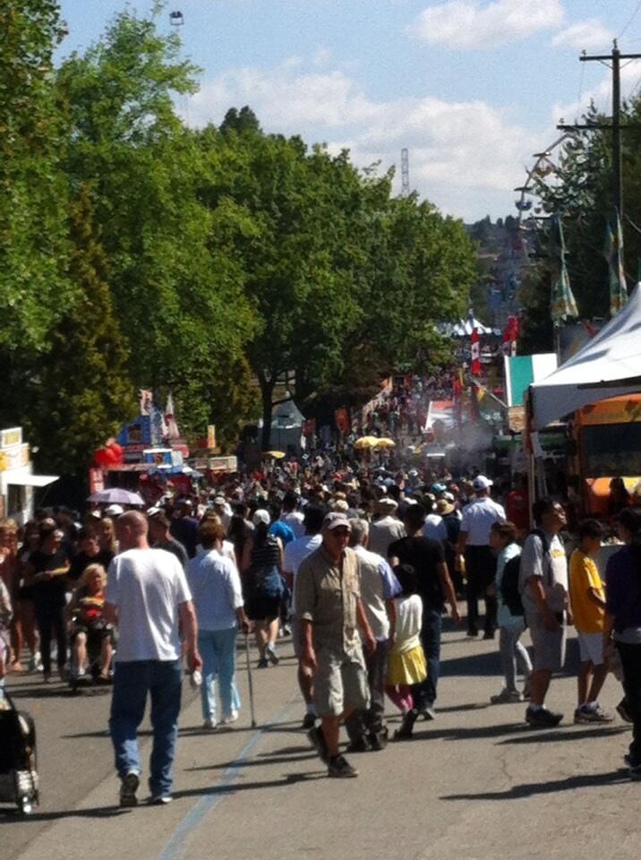 The Pacific National Exhibition in Vancouver says two
people have been taken to hospital after they were hit by a horse
that left its stall and travelled onto a fairgrounds' roadway.
