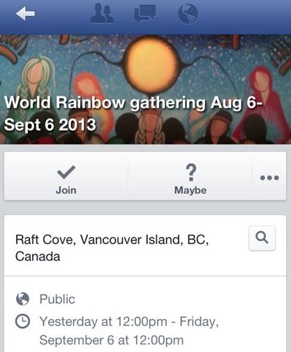 A screenshot of the event page.