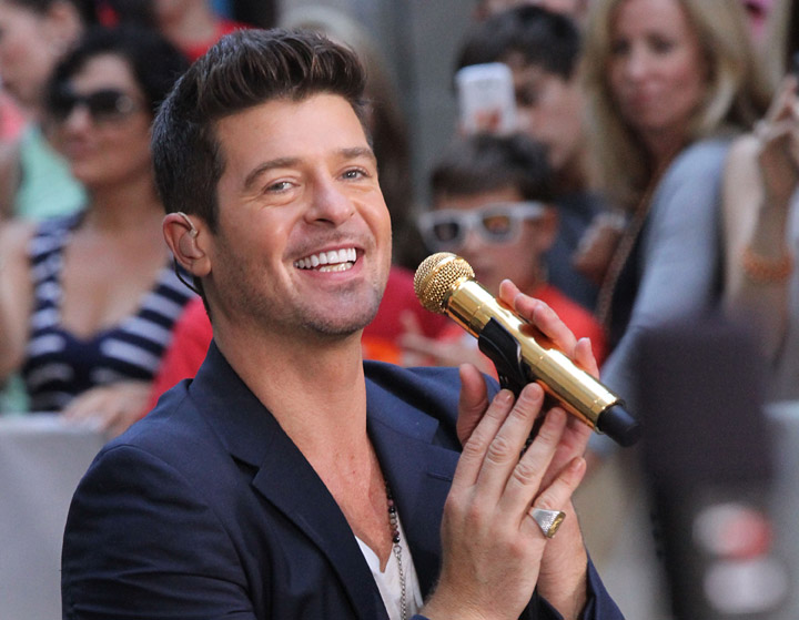 Robin Thicke, pictured in July 2013.
