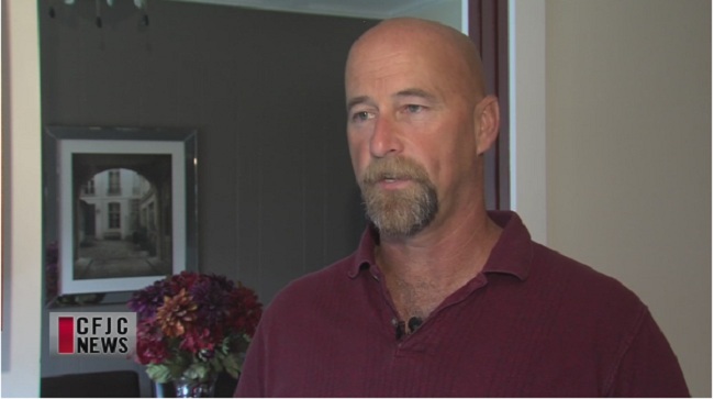 Kamloops war veteran, Scott Casey, is outraged by the government's treatment of former soldiers. Submitted photo/CFJC TV.