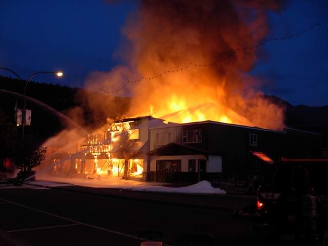 Fire in Smithers.