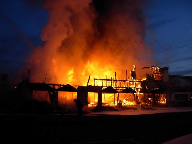 Fire in SmithersCredit: Charlie Northrup